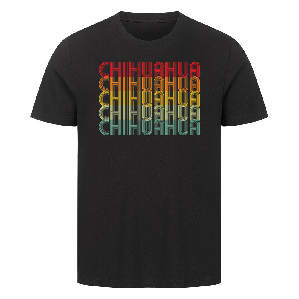 Premium T-Shirt "Chihuahua - RETRO" Schwarz – hunde-shirt.de