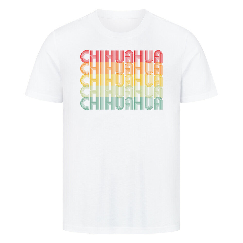 Premium T-Shirt "Chihuahua - RETRO" Weiß – hunde-shirt.de