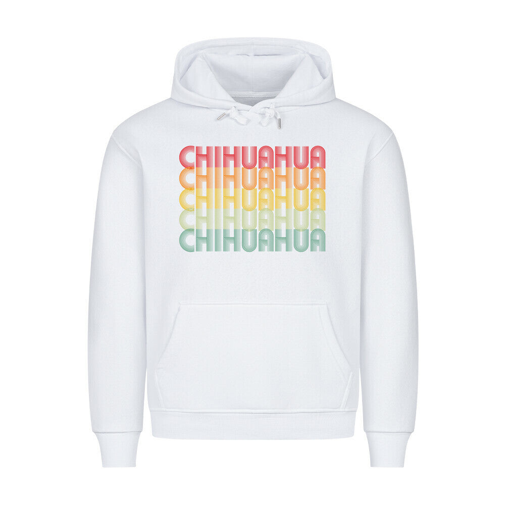 Premium Hoodie "Chihuahua - RETRO" Weiß – hunde-shirt.de