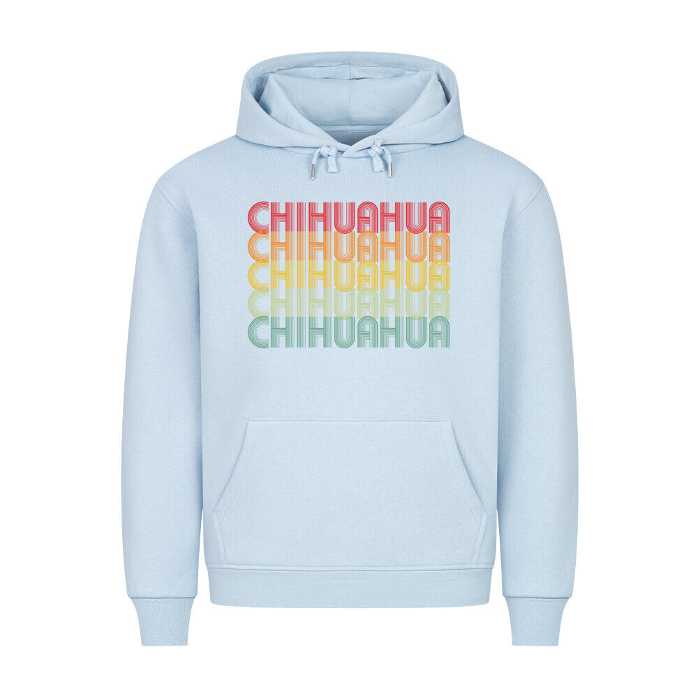 Premium Hoodie "Chihuahua - RETRO" Babyblau – hunde-shirt.de