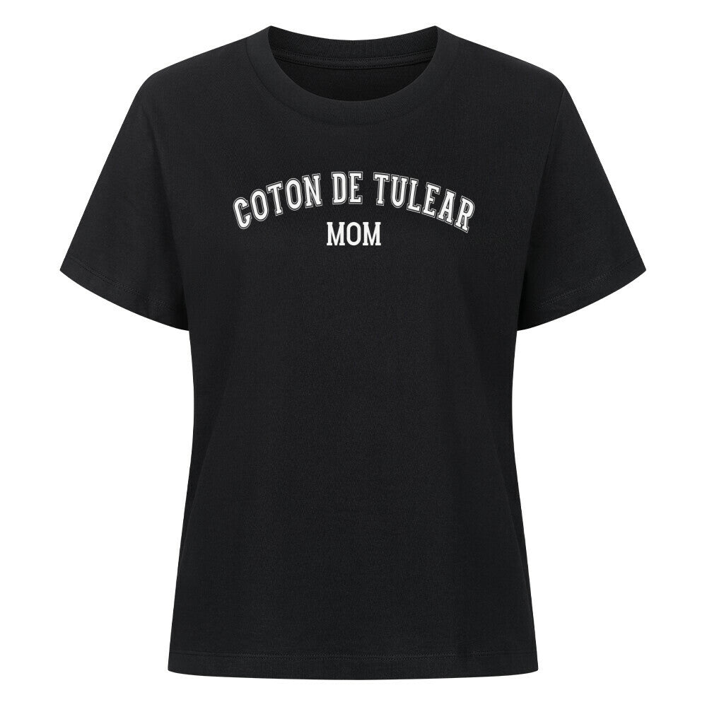 Premium Damen-Shirt "Coton de Tuléar - MOM" Schwarz – hunde-shirt.de