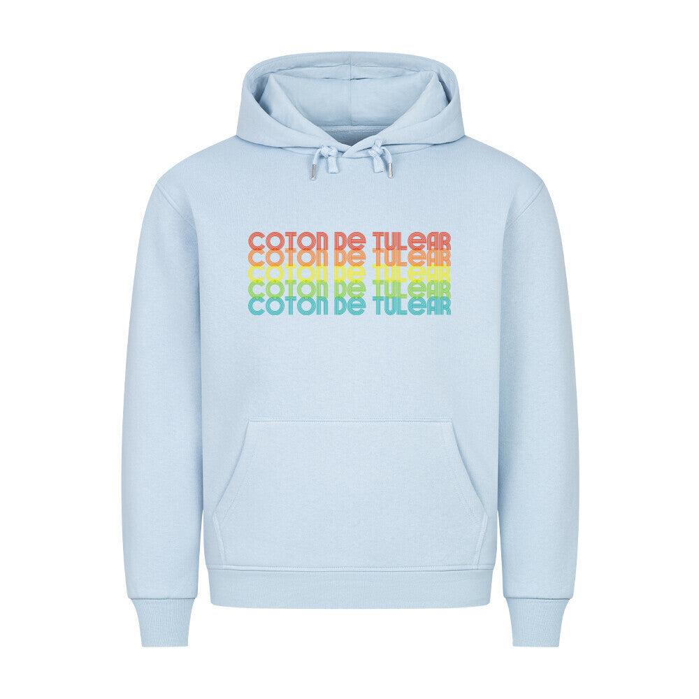 Premium Hoodie "Coton de Tuléar - RETRO" Babyblau – hunde-shirt.de