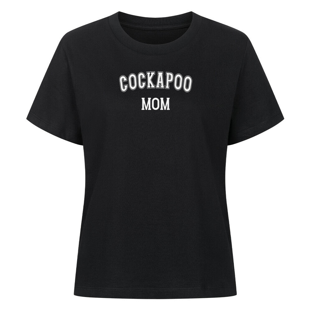 Premium Damen-Shirt "Cockapoo - MOM" Schwarz – hunde-shirt.de