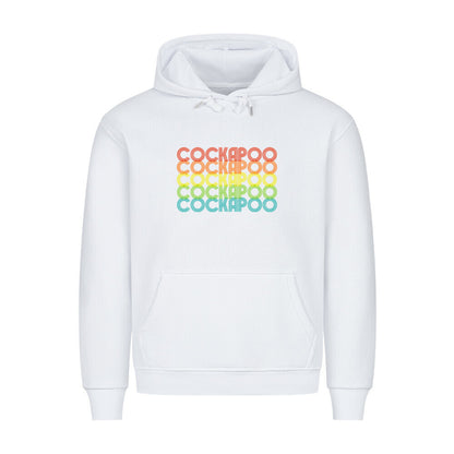 Premium Hoodie "Cockapoo - RETRO" Weiß – hunde-shirt.de