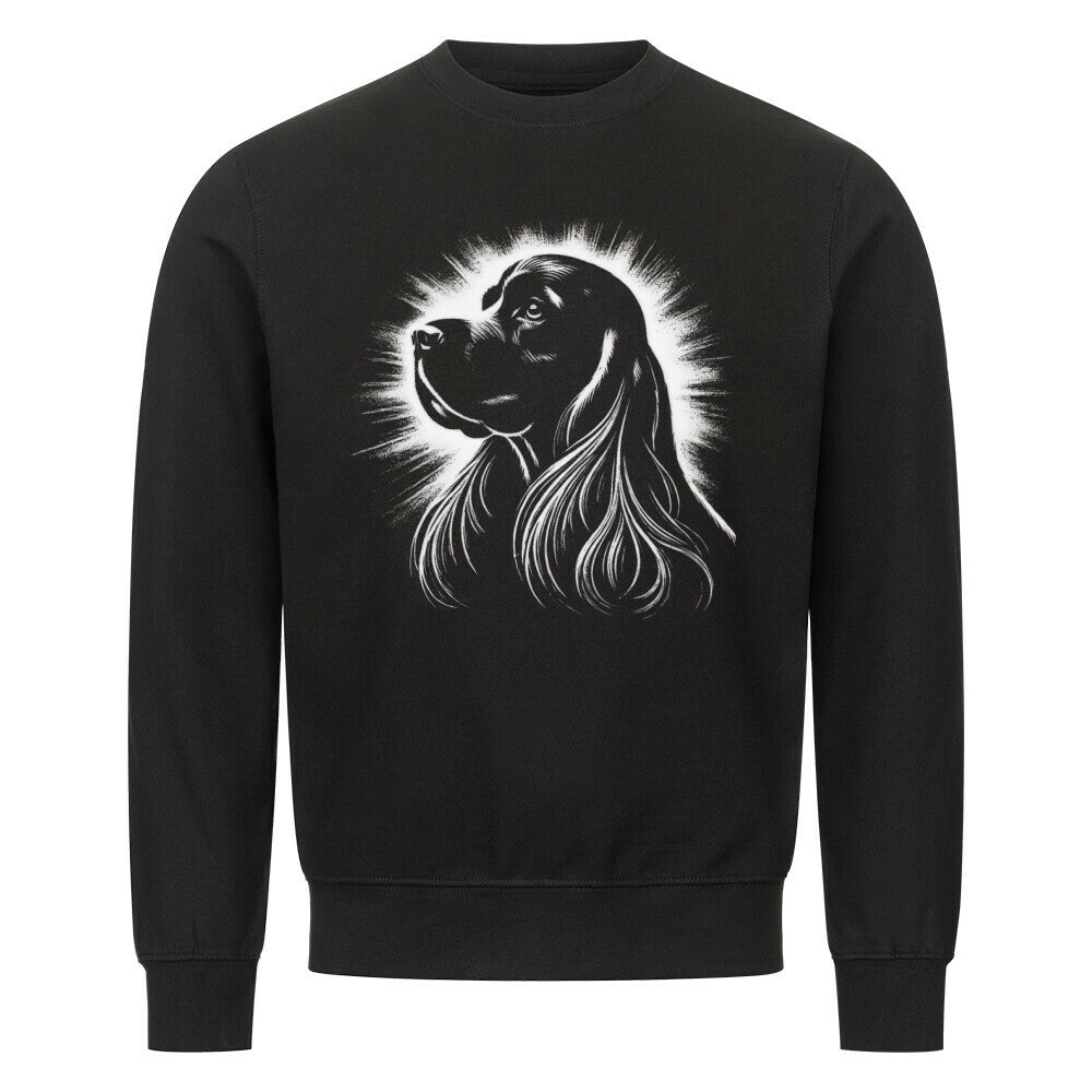 Premium Sweatshirt "Cocker Spaniel - Shine" Schwarz – hunde-shirt.de