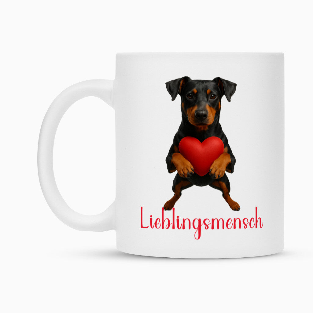 Tasse "Deutscher Pinscher - Lieblingsmensch" – hunde-shirt.de