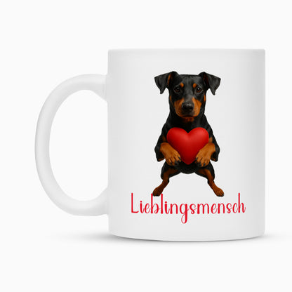 Tasse "Deutscher Pinscher - Lieblingsmensch" – hunde-shirt.de