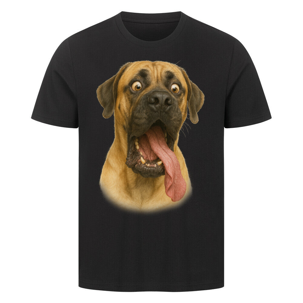 Premium T-Shirt "English Mastiff - Crazy" Schwarz – hunde-shirt.de