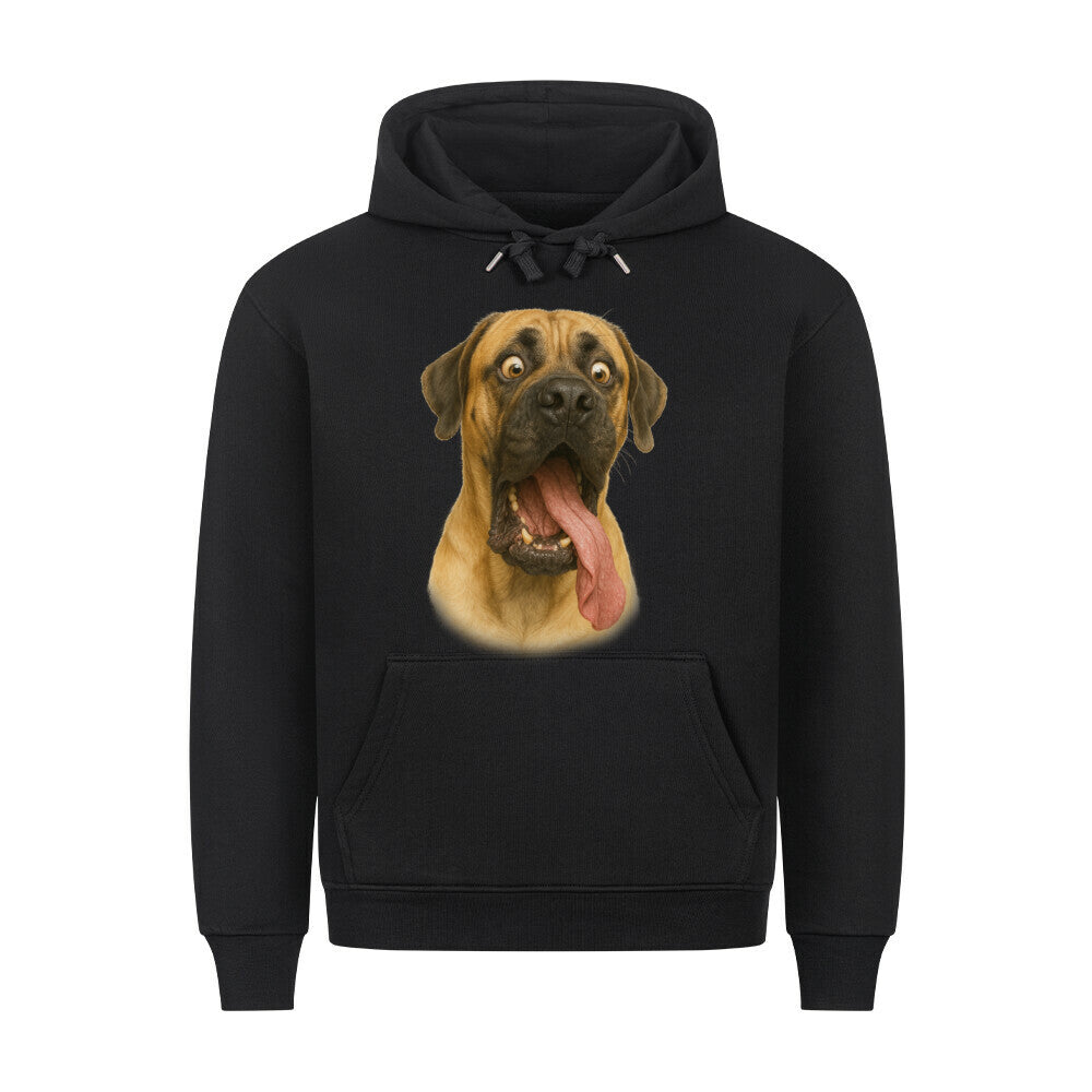 Premium Hoodie "English Mastiff - Crazy" Schwarz – hunde-shirt.de