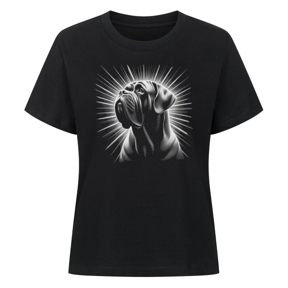 Premium Damen-Shirt "English Mastiff - Shine" Schwarz – hunde-shirt.de