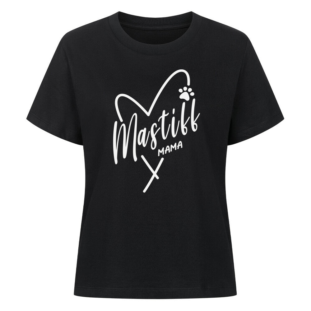 Premium Damen-Shirt "English Mastiff - MAMA" Schwarz – hunde-shirt.de
