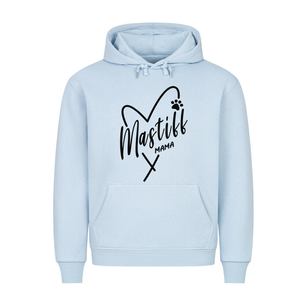 Premium Hoodie "English Mastiff - MAMA" Babyblau – hunde-shirt.de