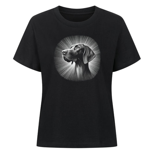Premium Damen-Shirt "Deutsch Kurzhaar - Shine" Schwarz – hunde-shirt.de