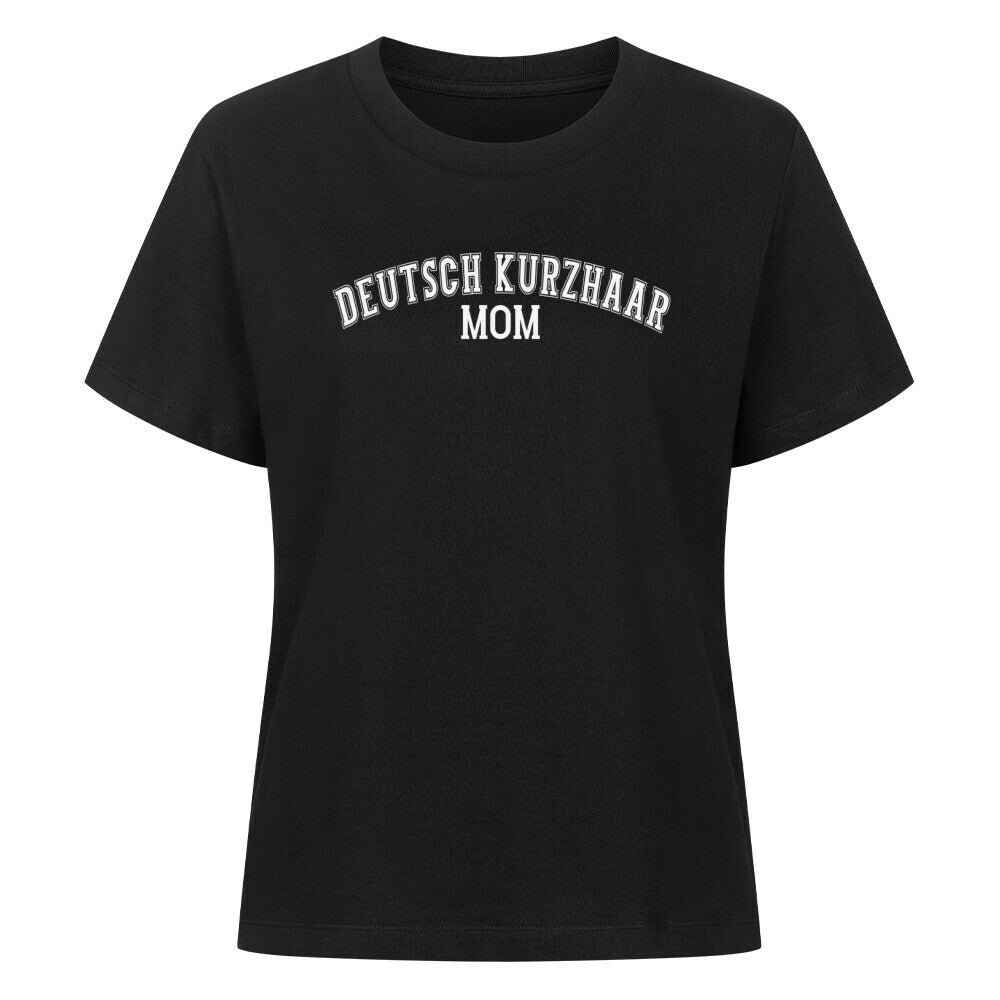 Premium Damen-Shirt "Deutsch Kurzhaar - MOM" Schwarz – hunde-shirt.de