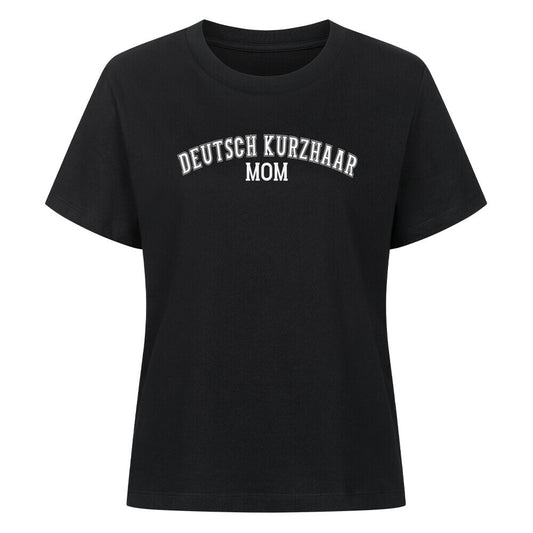 Premium Damen-Shirt "Deutsch Kurzhaar - MOM" Schwarz – hunde-shirt.de