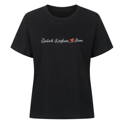 Premium Damen-Shirt "Deutsch Kurzhaar - Mama" Schwarz – hunde-shirt.de