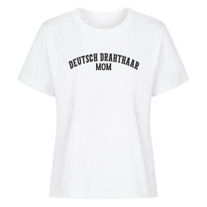 Premium Damen-Shirt "Deutsch Drahthaar - MOM" Weiß – hunde-shirt.de
