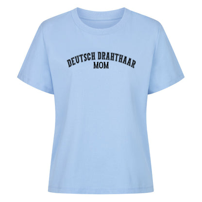 Premium Damen-Shirt "Deutsch Drahthaar - MOM" Sky Blue – hunde-shirt.de