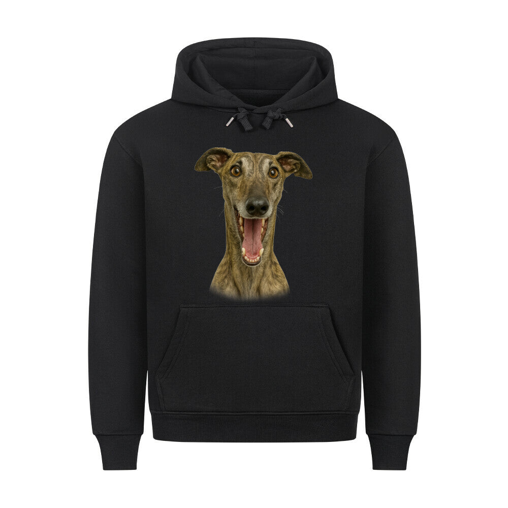 Premium Hoodie "Galgo - Crazy" Schwarz – hunde-shirt.de