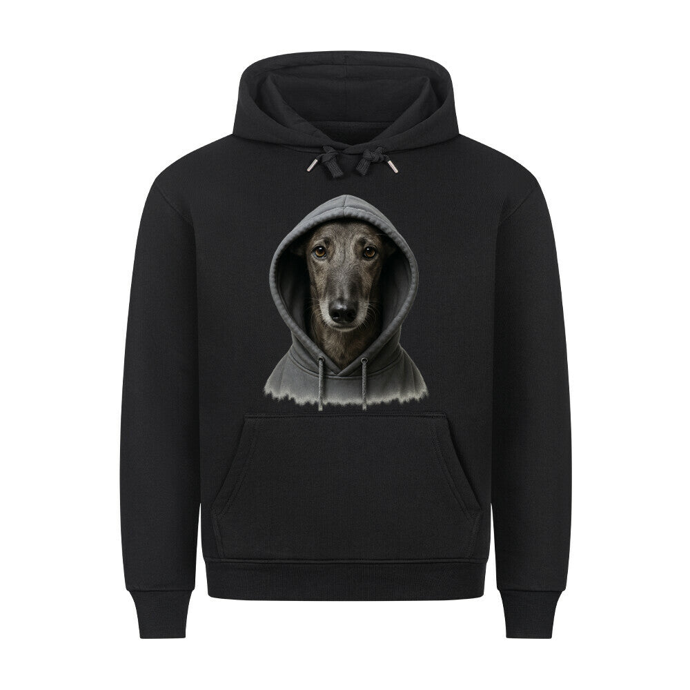Premium Hoodie "Galgo - Hooded" Schwarz – hunde-shirt.de