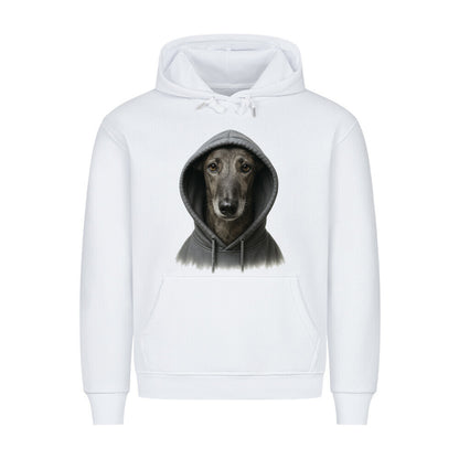 Premium Hoodie "Galgo - Hooded" Weiß – hunde-shirt.de