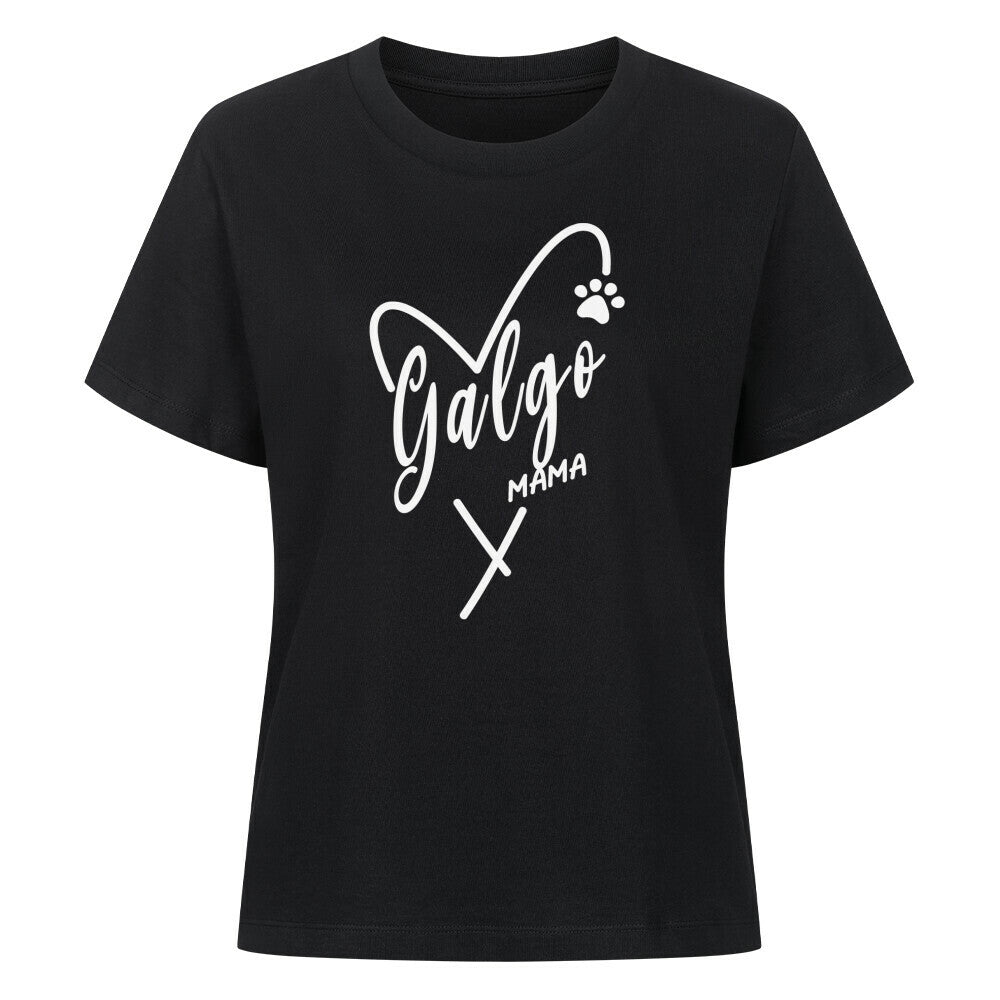 Premium Damen-Shirt "Galgo - MAMA" Schwarz – hunde-shirt.de