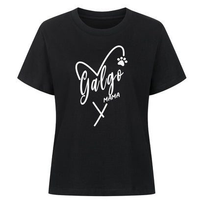 Premium Damen-Shirt "Galgo - MAMA" Schwarz – hunde-shirt.de