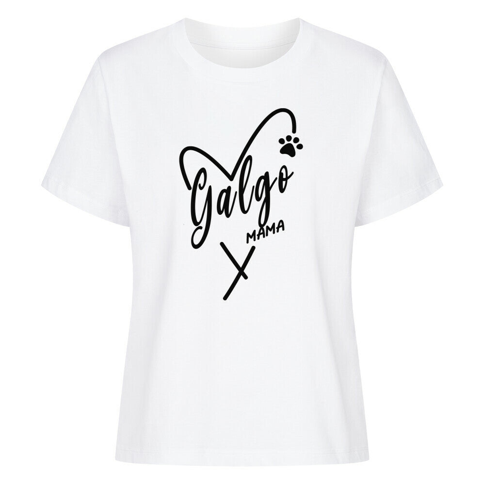Premium Damen-Shirt "Galgo - MAMA" Weiß – hunde-shirt.de