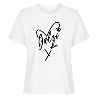 Premium Damen-Shirt "Galgo - MAMA" Weiß – hunde-shirt.de