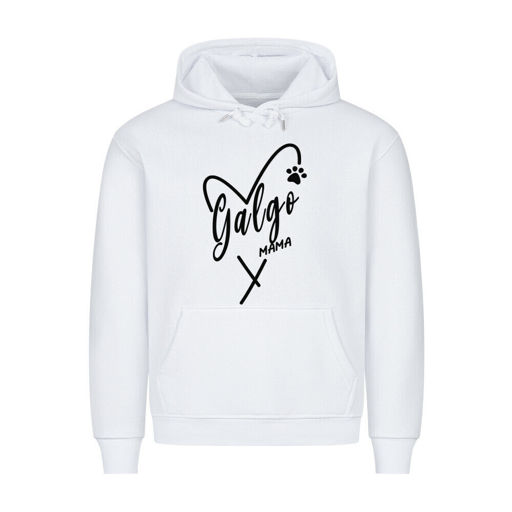 Premium Hoodie "Galgo - MAMA" Weiß – hunde-shirt.de
