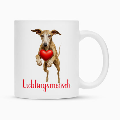 Tasse "Galgo - Lieblingsmensch" Weiß – hunde-shirt.de