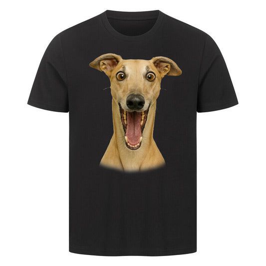 Premium T-Shirt "Greyhound - Crazy" Schwarz – hunde-shirt.de