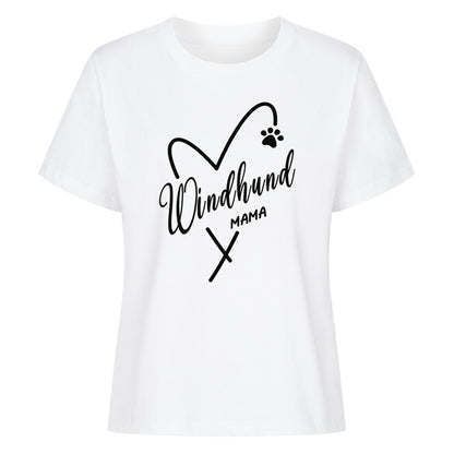 Premium Damen-Shirt "Windhund - MAMA" Weiß – hunde-shirt.de