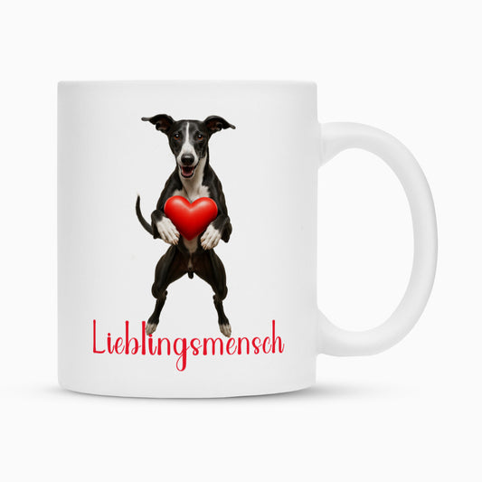 Tasse "Greyhound - Lieblingsmensch" Weiß – hunde-shirt.de
