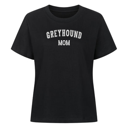 Premium Damen-Shirt "Greyhound - MOM" Schwarz – hunde-shirt.de