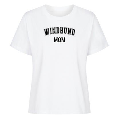 Premium Damen-Shirt "Windhund - MOM" Weiß – hunde-shirt.de