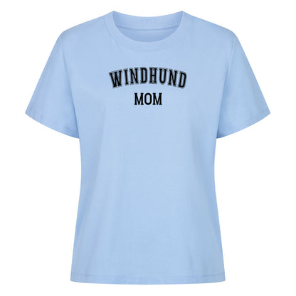 Premium Damen-Shirt "Windhund - MOM" Sky Blue – hunde-shirt.de