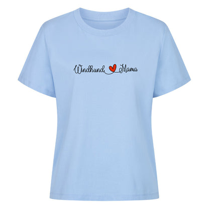 Premium Damen-Shirt "Windhund - Mama" Sky Blue – hunde-shirt.de