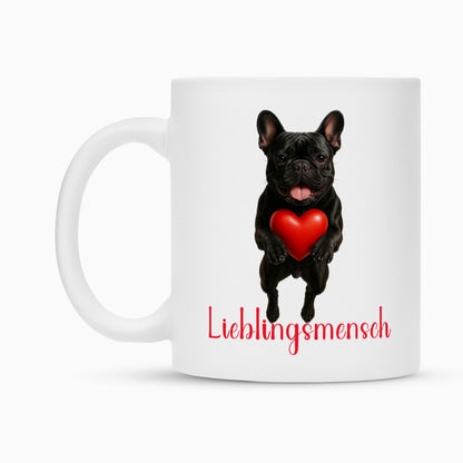 Tasse "Frenchie schwarz - Lieblingsmensch" – hunde-shirt.de