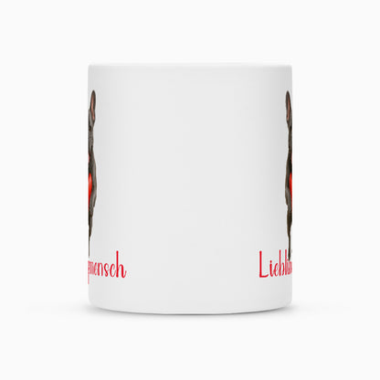 Tasse "Frenchie grau - Lieblingsmensch" – hunde-shirt.de