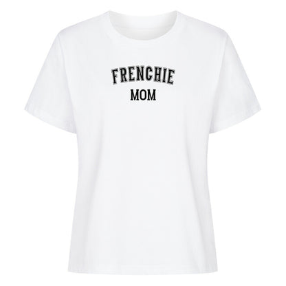 Premium Damen-Shirt "Frenchie - MOM" Weiß – hunde-shirt.de