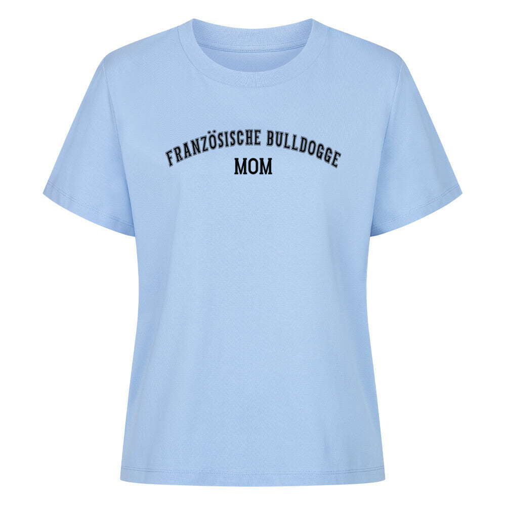 Premium Damen-Shirt "Französische Bulldogge - MOM" Sky Blue – hunde-shirt.de