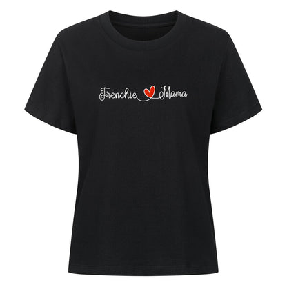 Premium Damen-Shirt "Frenchie - Mama" Schwarz – hunde-shirt.de