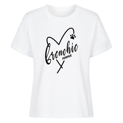 Premium Damen-Shirt "Frenchie - MAMA" Weiß – hunde-shirt.de
