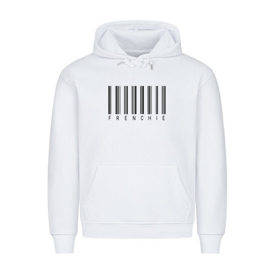 Premium Hoodie "Frenchie - Scan" Weiß – hunde-shirt.de