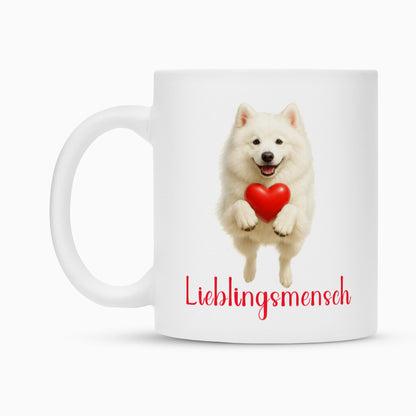 Tasse "American Eskimo - Lieblingsmensch" – hunde-shirt.de