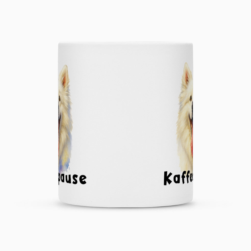 Tasse "American Eskimo - Kaffeepause" – hunde-shirt.de