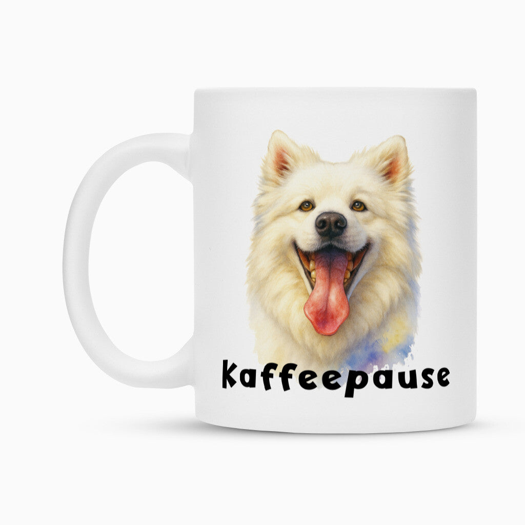 Tasse "American Eskimo - Kaffeepause" – hunde-shirt.de