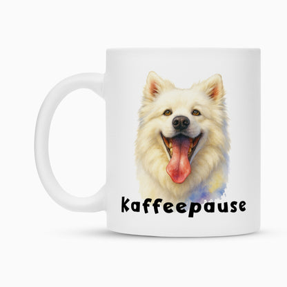 Tasse "American Eskimo - Kaffeepause" – hunde-shirt.de