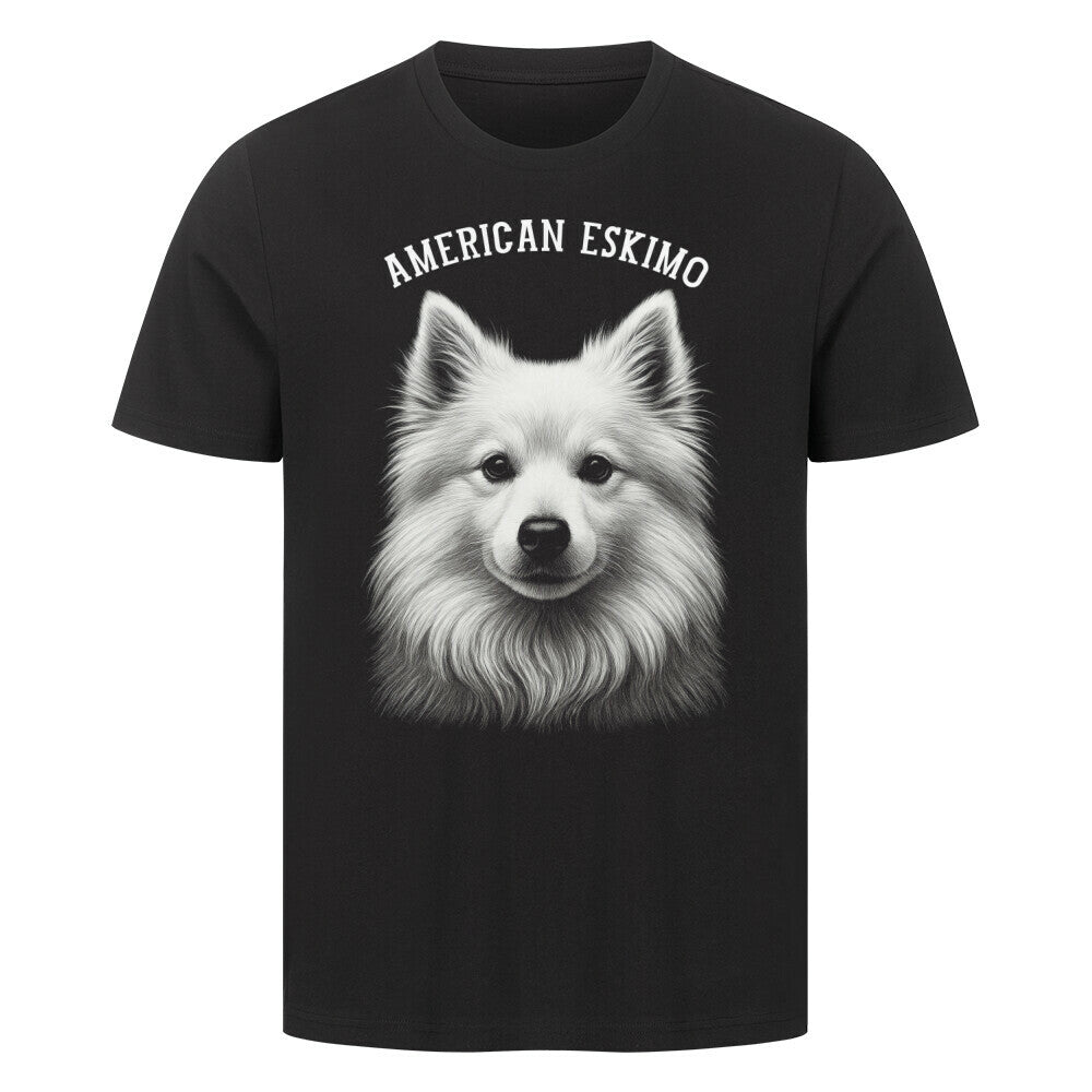 Premium T-Shirt "American Eskimo - Pure" Schwarz – hunde-shirt.de